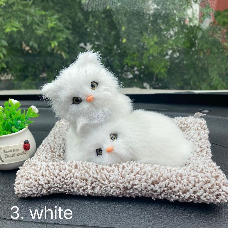 Arang Bambu Kucing Pajangan Dashboard Mobil Pajangan Mobil Arang Bambu Mobil Arang Bambu Dua Kucing 