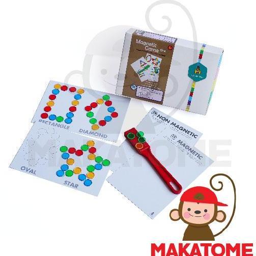 abrielmart Magnetic Wand + Chip + Free Worksheet Mainan Edukasi magnet coin Diskon