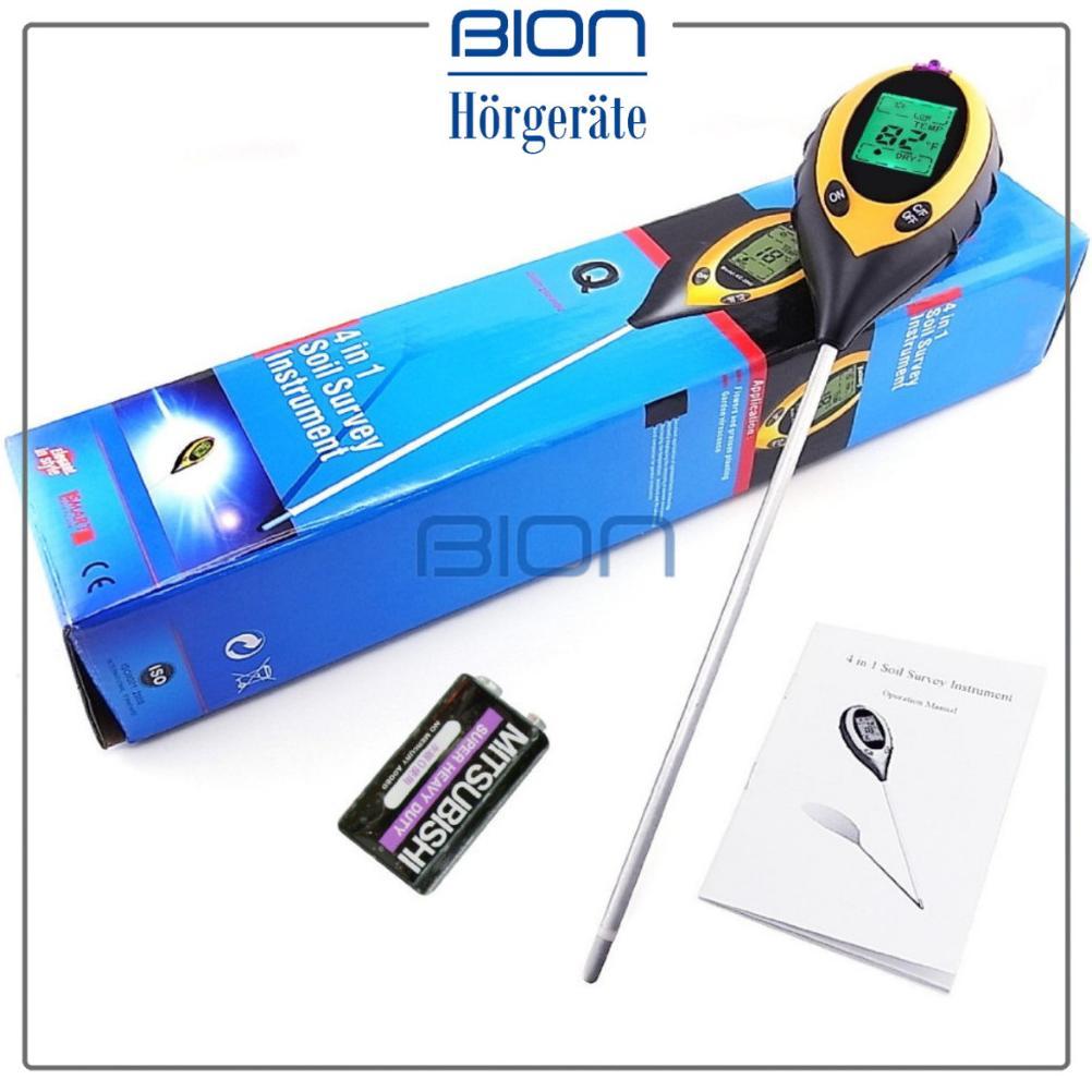 Bion Alat Ukur Ph Tanah Digital 4 In 1 Soil Survey Instrument Amt-300 Meter