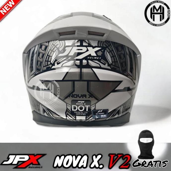 HELM JPX NOVA-X N2 ARTIC WHITE V2| HELEM HALF FACE
