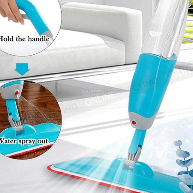 Shenar - Spray Mop - Alat Pel Semprot - Alat Pel Lantai Semprot - Kain Pel