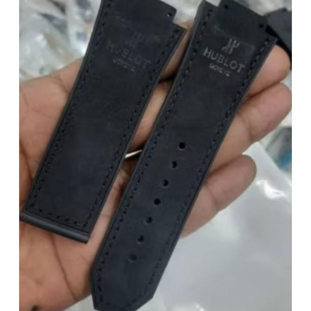 Strap Tali Jam Tangan Hublot Senna Big Banggeneve Leather Bludru Rubber Bigbang Sena Jam Tangan...