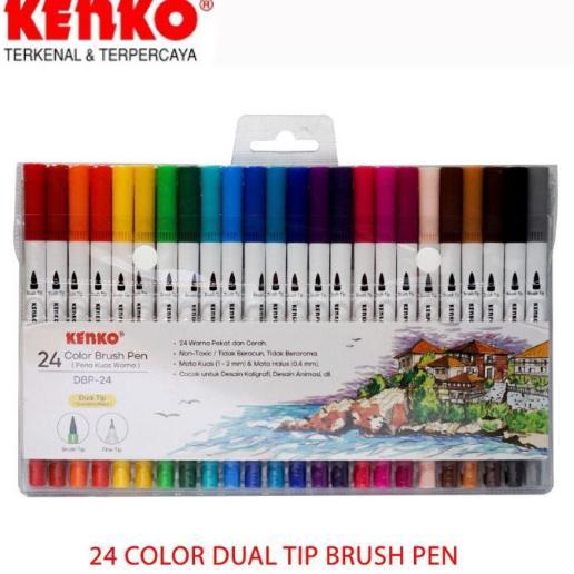 Kenko Color Brush Pen Dbp-24 ( Dual Tip )