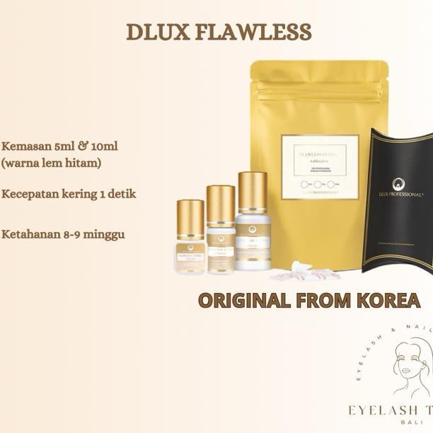 Dlux Flawless Ultra+  ( Kemasan Baru) Lem Eyelash Extension Lem Kuat Eyelash Glue Eyelash