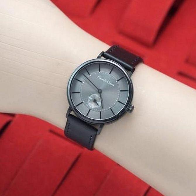 ALEXANDRE CHRISTIE AC8493 AC 8493 BLACK JAM TANGAN ORI