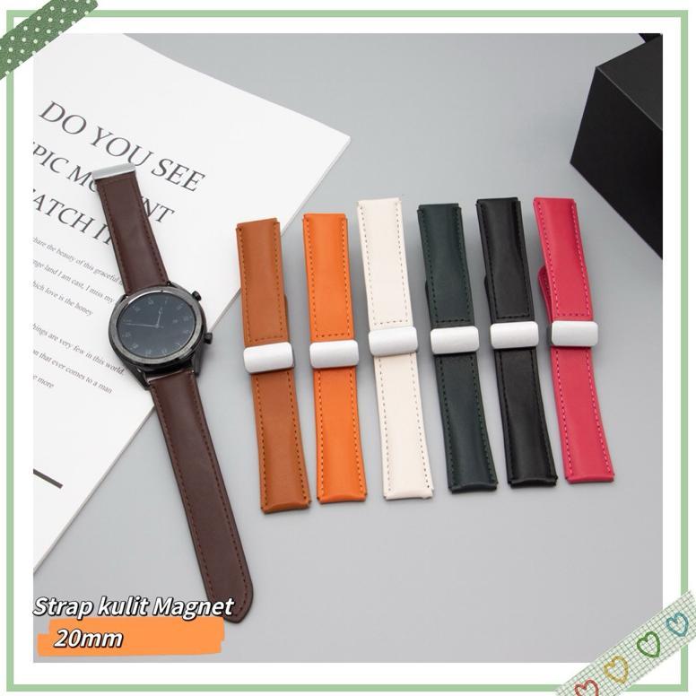 Strap Tali Jam Tangan Kulit Magnet Universal 20 20Mm  Leather Strap Tali Jam Non Logo Strap Magnet C