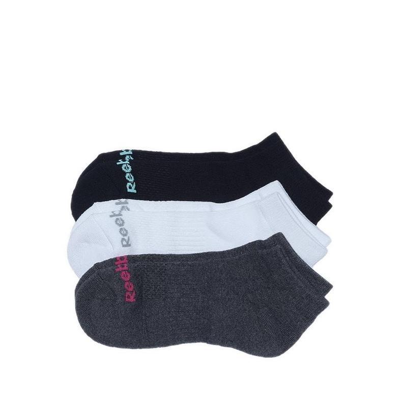 Reebok 3P Ankle Women'S Socks - White/Melange/Black