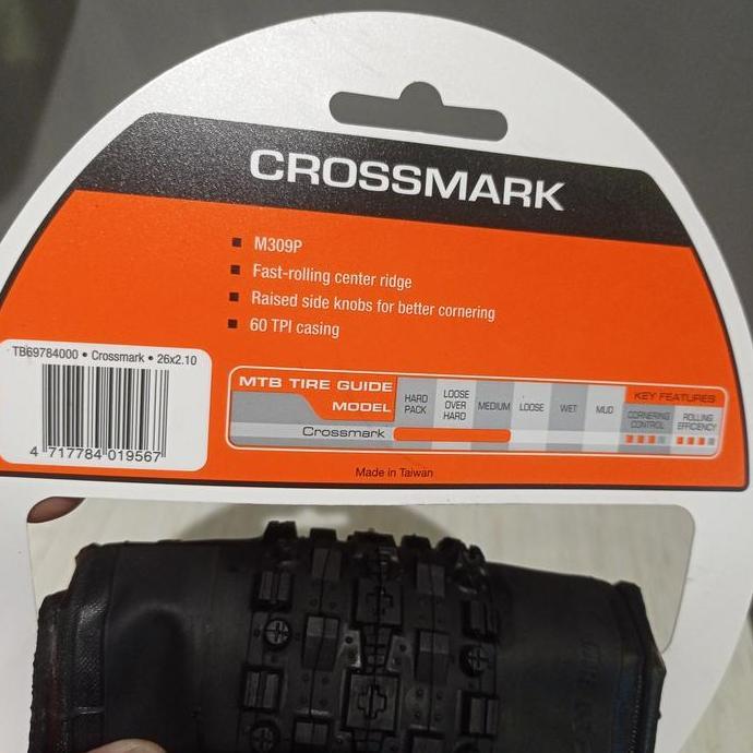 Ban sepeda Maxxis Crossmark kevlar 26*2.1 import