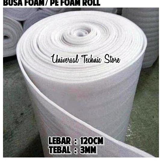 Busa Foam / PE Foam Roll / Underlayer Foam Lebar 120cm Tebal 3mm