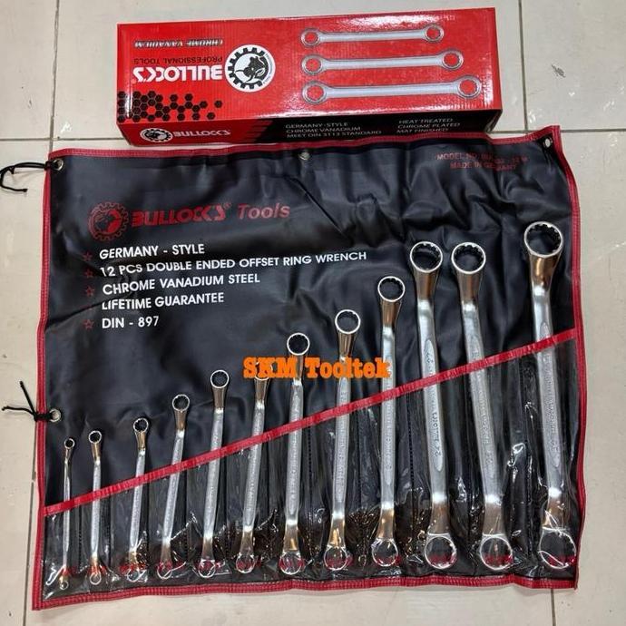 Murah Kunci Ring - Ring Anti Slip Bullock Mm 6-32Mm (12Pcs) / Bullock Anti Slip Offset Ring Wrench S