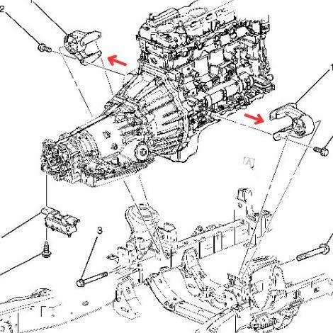 Engine mounting motor mount Hummer H3