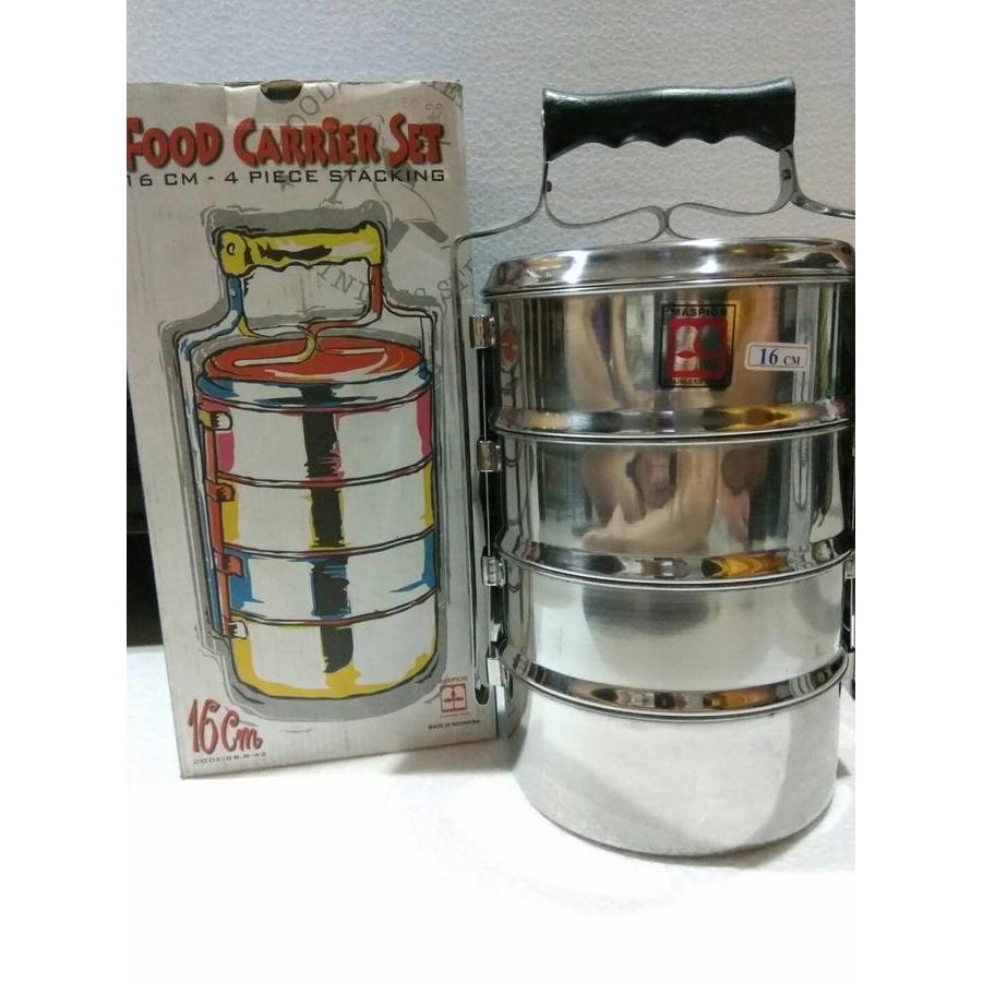 Maspion Rantang Stainless Susun 4 Rantang 16Cm