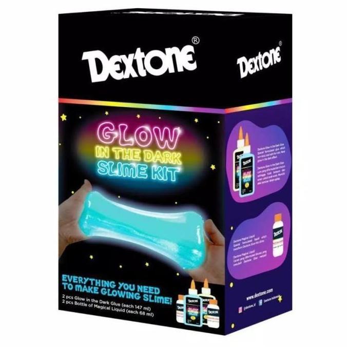 DEXTONE SLIME KIT GLOW IN THE DARK - BLUE