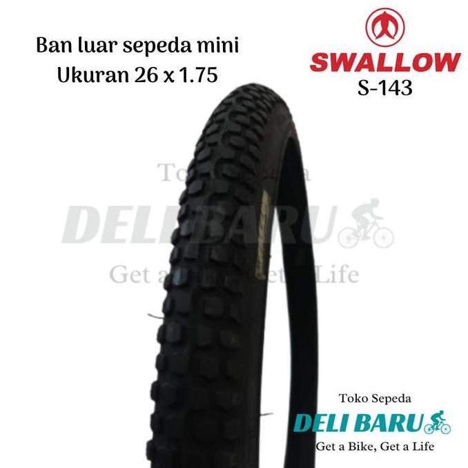 Swallow Tire Ban Luar Sepeda Mini Ukuran 26 x 1.75 ETRTO 559