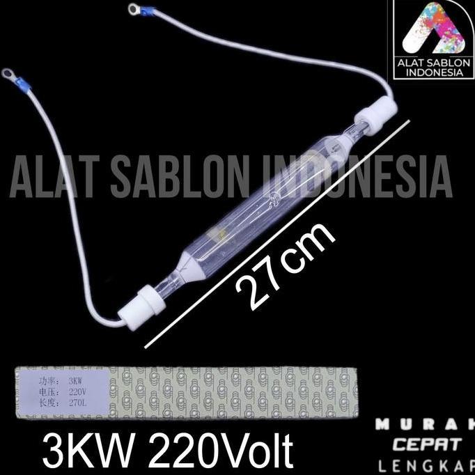 Lampu Afdruk Sablon 3Kw 27Cm 220Volt Lampu Meja Afdruk Restock