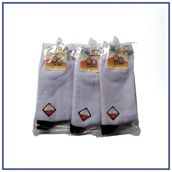 Kaos Kaki Sekolah Dasar (SD) Twiki Putih