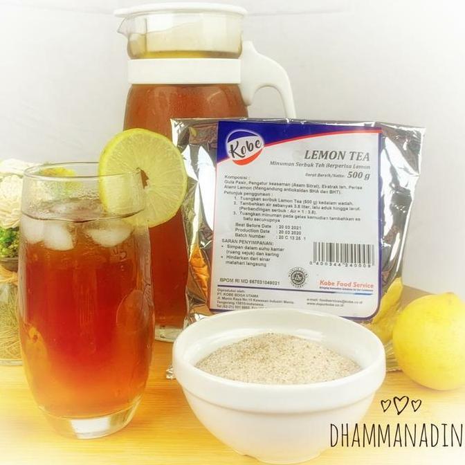 Drink- Kobe Lemon Tea Kobe 1/2Kg Serbuk Lemon Tea Powder 500Gr Bubuk The Manis Asam