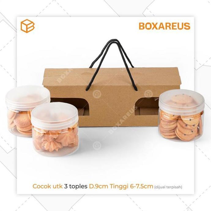 Lansungkirim- Box Toples Tabung Hampers Jar Silinder Kemasan Dus | Pb Jar 400