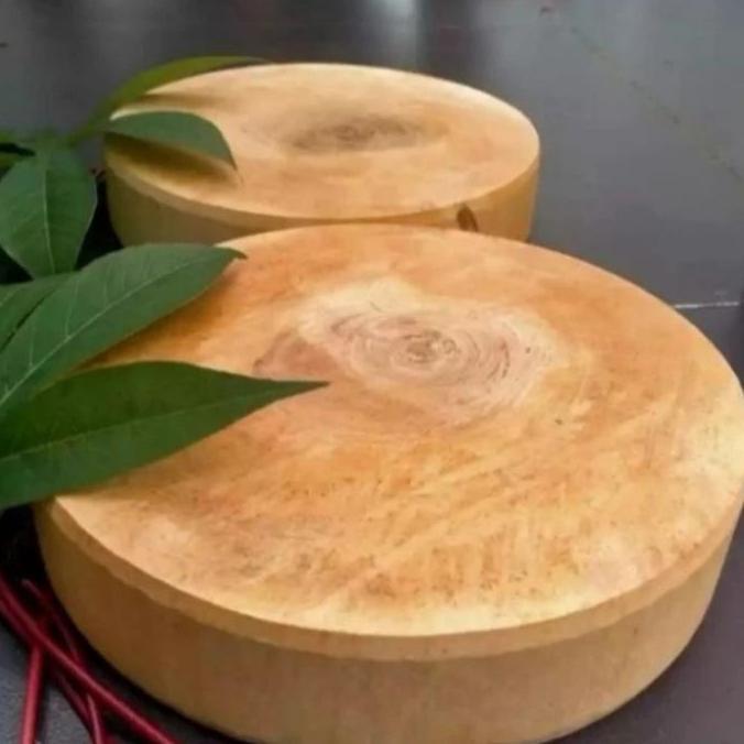Weand- Talenan Kayu Bulat 20-23 Cm Tebal 7Cm/Tatakan Kayu, Asam Nangka, Rambutan/Cutingg Boart/Alas 
