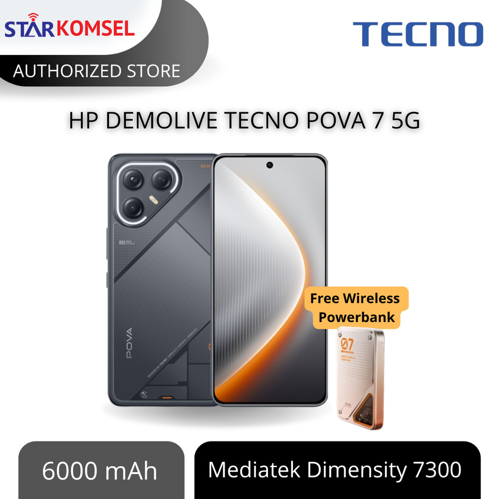 HP SECOND MULUS DEMOLIVE  LIKE NEW TECNO POVA 7 5G 8/256 NFC