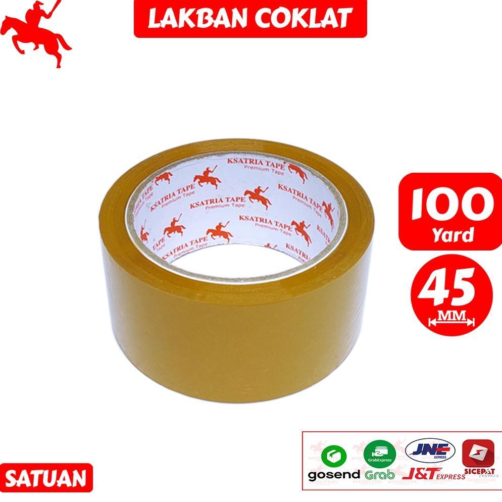 Lakban OPP Tape / Lakban Coklat KSATRIA Tape 100 Yard