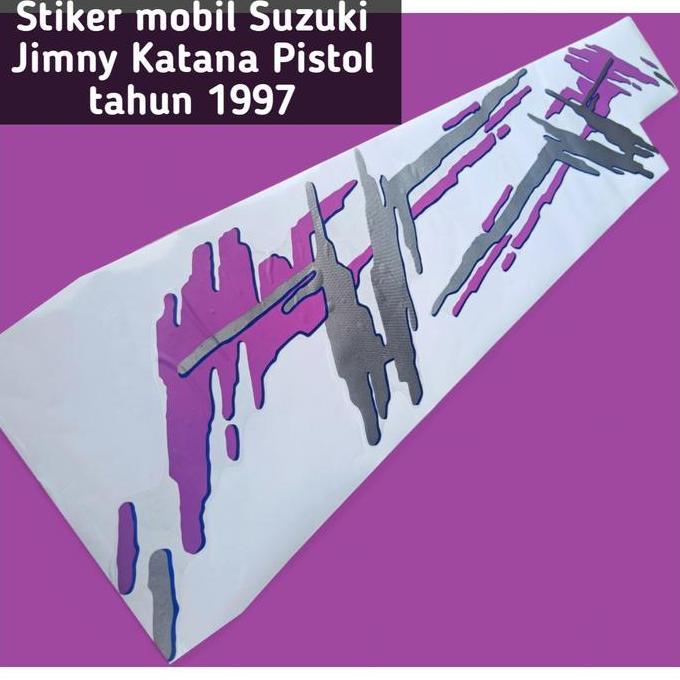 Stiker Mobil Suzuki Katana Jimny Pistol Tahun 1997 Sticker Striping List Body Sepasang/Satuset Mobil