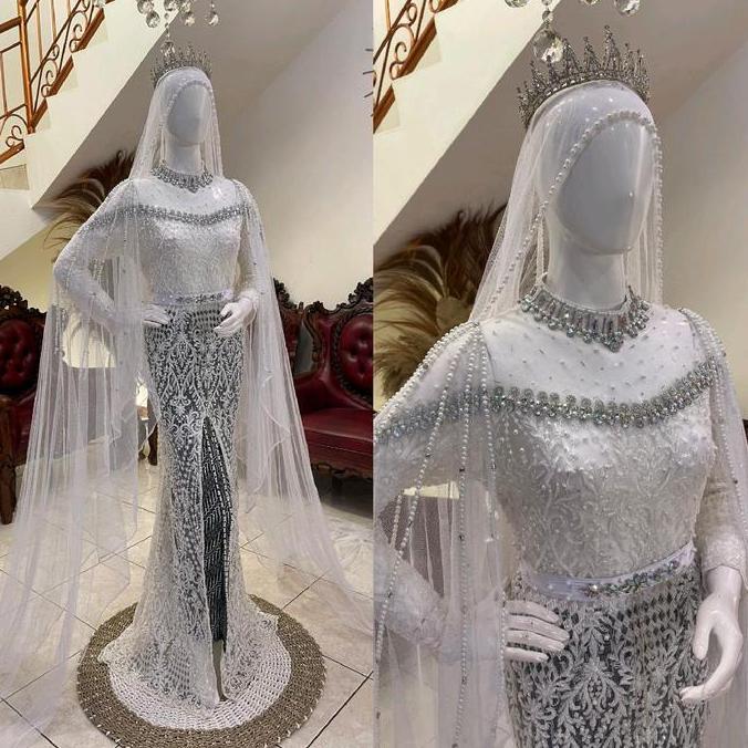 Kebaya pengantin akad semata kaki | kebaya pengantin akad Pernikahan Pernikahan