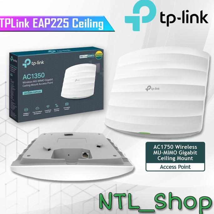 BEBAS ONGKIR - TPLink EAP225 AC1350 Wireless MU-MIMO Gigabit Ceiling-tp-link EAP225
