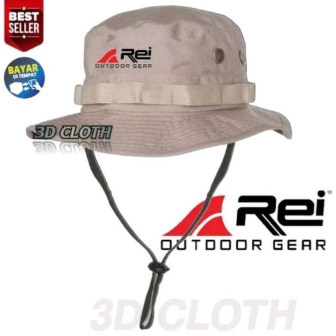 Punyakamu- Topi Rimba Rei Outdoor Hiking Caps Logo Rei Outdoor