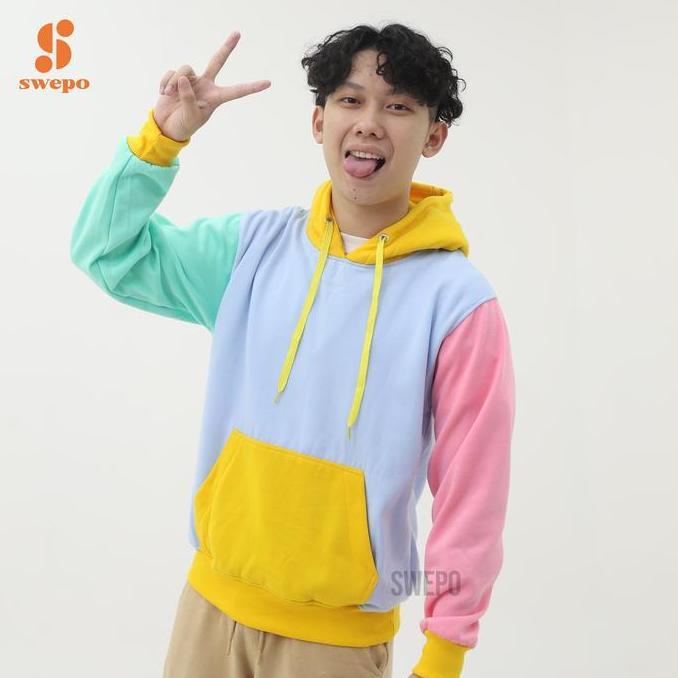 Donttouch- Swepo Hoodie Jumper Tricolor Size M-Xxl (Pria & Nita)