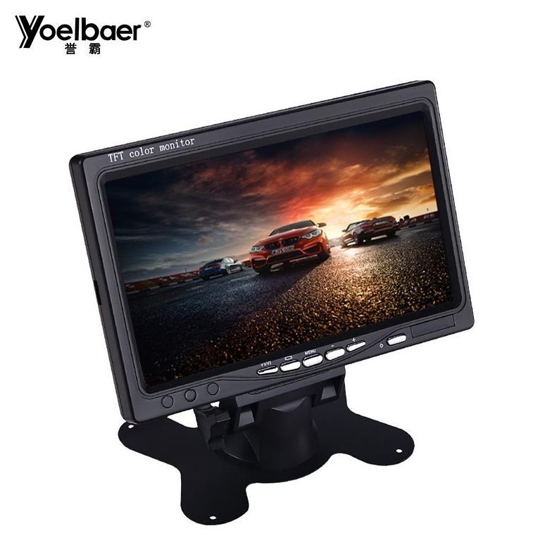 Yoelbaer Layar Monitor Mobil TFT LCD 7 Inch