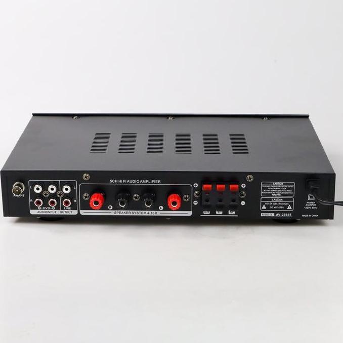 Sunbuck Audio Amplifier Bluetooth DAC Home Stereo 5 Channel - DAC Home Stereo Amplifier - AV-298BT d