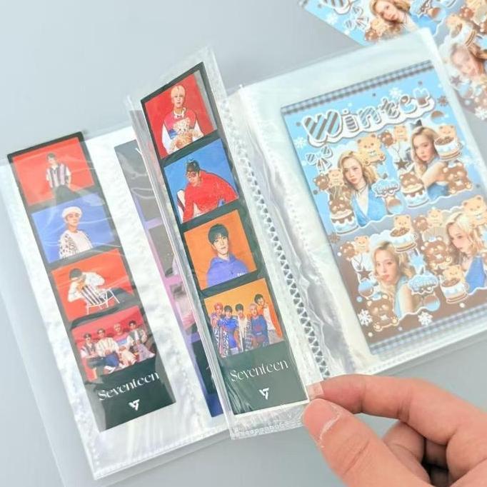Korea 4 Grid Album Foto Strip Album Foto 6 inci Idol Photocard Buku 4 Potong Album Penyimpanan Foto 