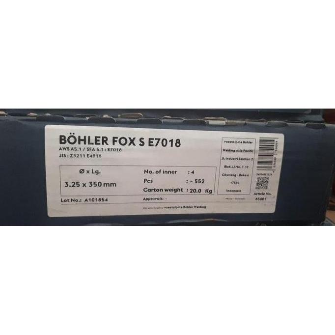 BOHLER FOX S  E7018 3,2MM