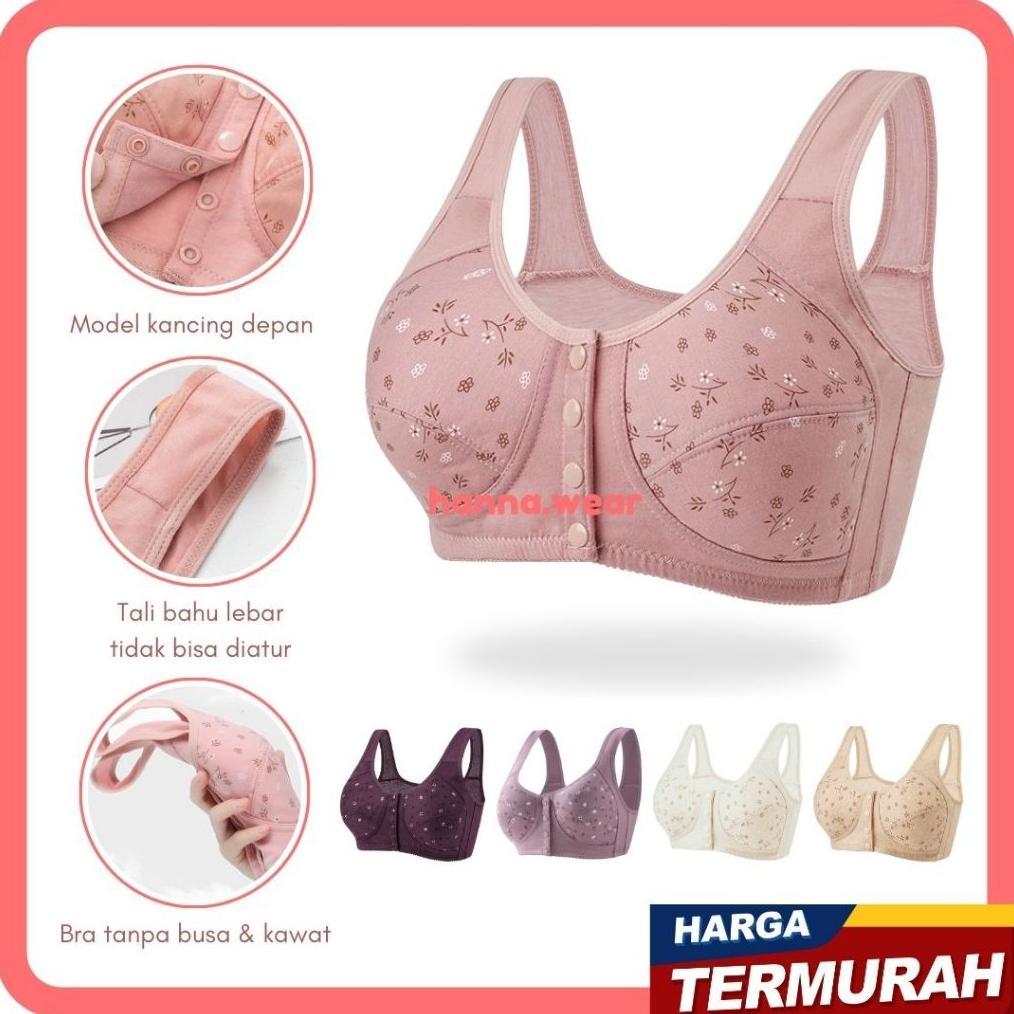 new arrival bra kancing depan motif bunga 3975 bra busui bh busui bh wanita bra wanita beha wanita b