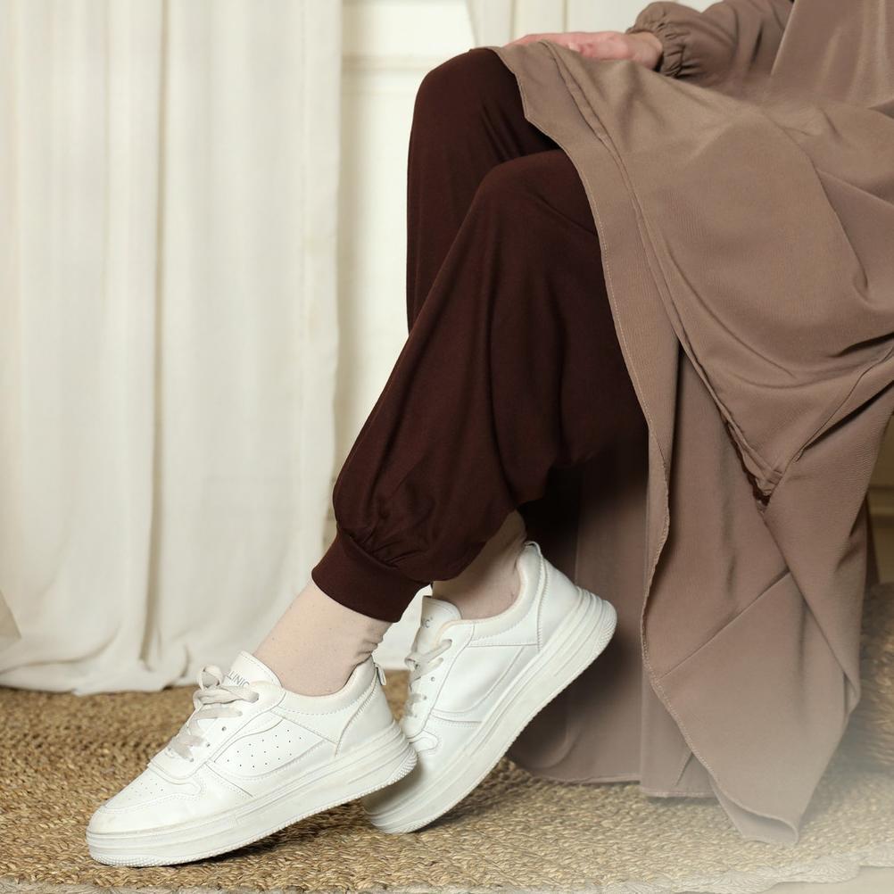 KUALITAS SUPER AURANY CELANA INNER RIB CELAMIS DALAMAN GAMIS WANITA MUSLIMAH LEGGING PANJANG JUMBO P