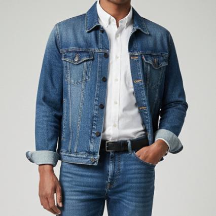 cuci gudang jb boss jaket denim pria work jacket