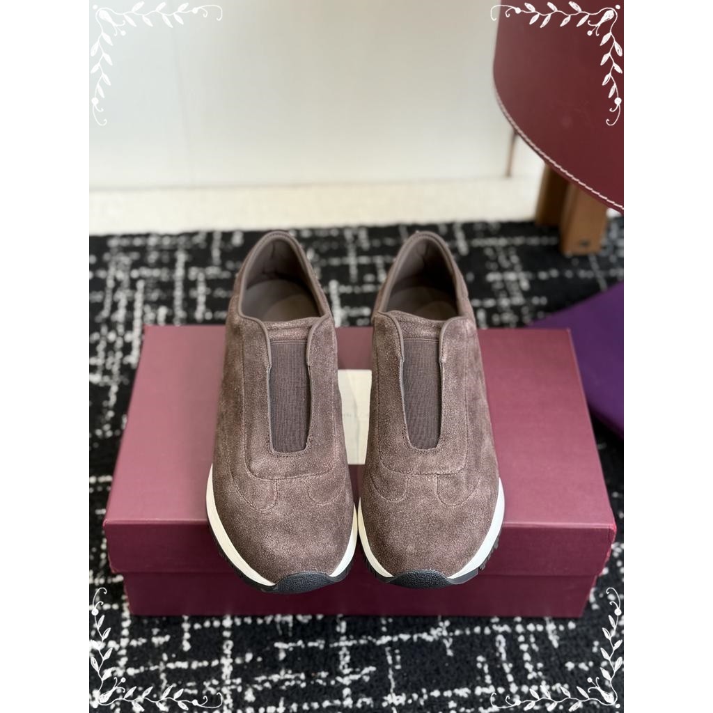 John Lobb casual Slip-On Sneakers men's outdoor skateboard sneaker tennis sport footwear size37-45