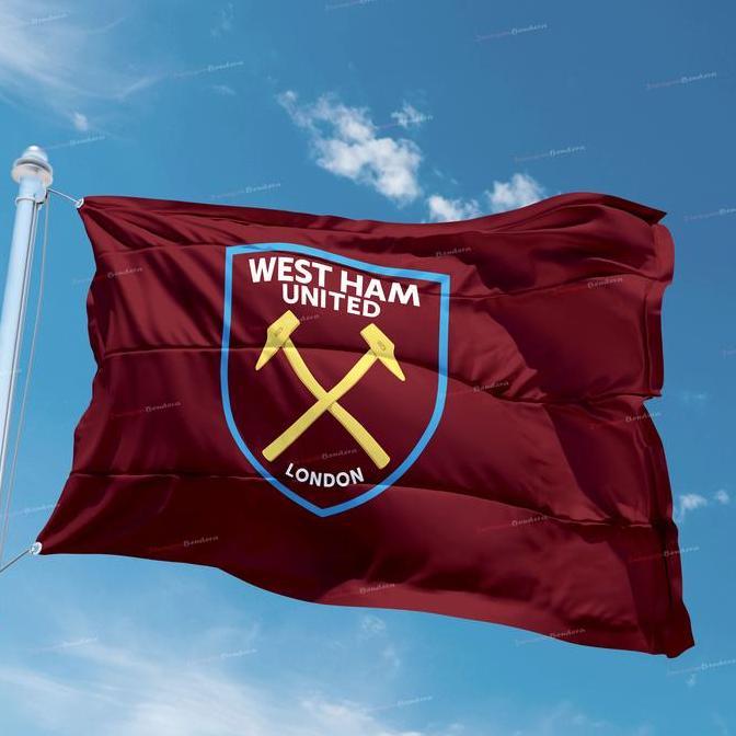 Bendera Liga Inggris West Ham United F.C - 90x135 cm