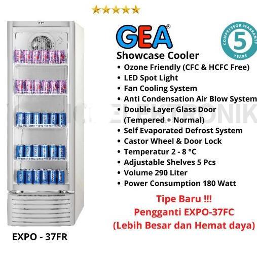 GEA Showcase EXPO37FC / Rak Lemari Pendingin Kaca EXPO 37 FC