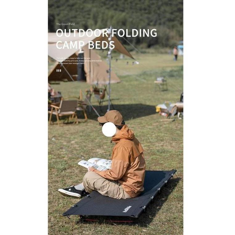 FOLDING BED NATUREHIKE NH20JJ001 VELBED PORTABLE OUTDOOR CAMPING ALLOY