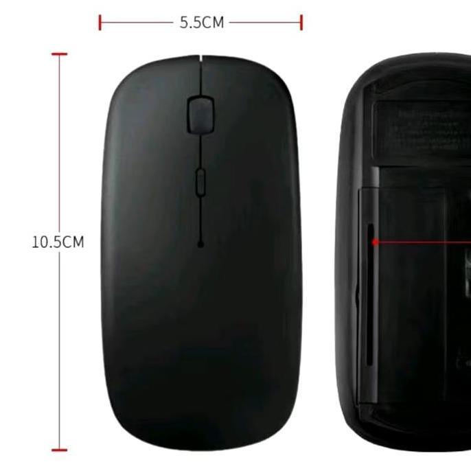 AP-02 Mouse Bluetooth Slim Tanpa Usb Dongle For Hp Android IOS Mac Windows Tablet Ipad Laptop PC