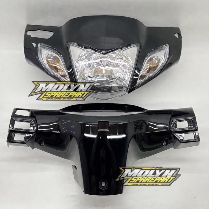 Cover Batok Kepala Honda Karisma 125 D Hitam / Batok Depan Belakang Reflektor Karisma 125 D Hitam