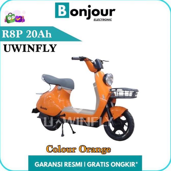 Selis Uwinfly R8 Sepeda Listrik Uwinfly R8P 800W/20Ah - ORANGE [RESMI]