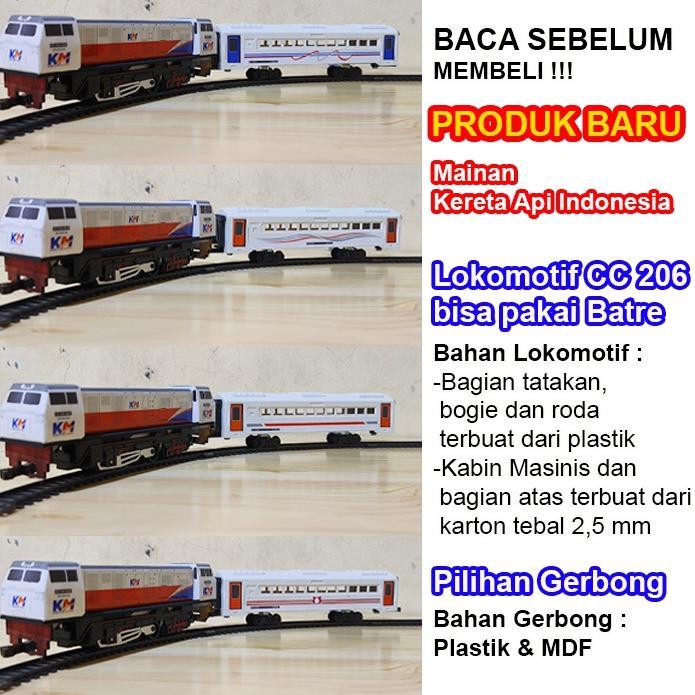Kereta Api Indonesia - Rangkaian Lokomotif dan Gerbong Kereta Api