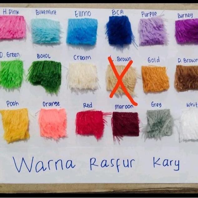 Kain Bulu Rasfur Alas Foto Produk Taplak Meja Sprei Ukuran 100X150
