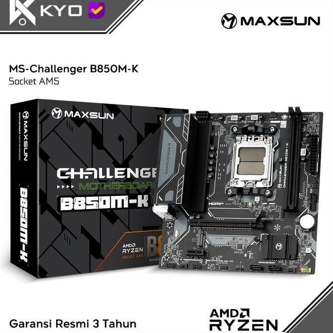MAXSUN Challenger B850M-K Motherboard AMD AM5 DDR5 KYO Group Motherboard AMD AM5 DDR5
