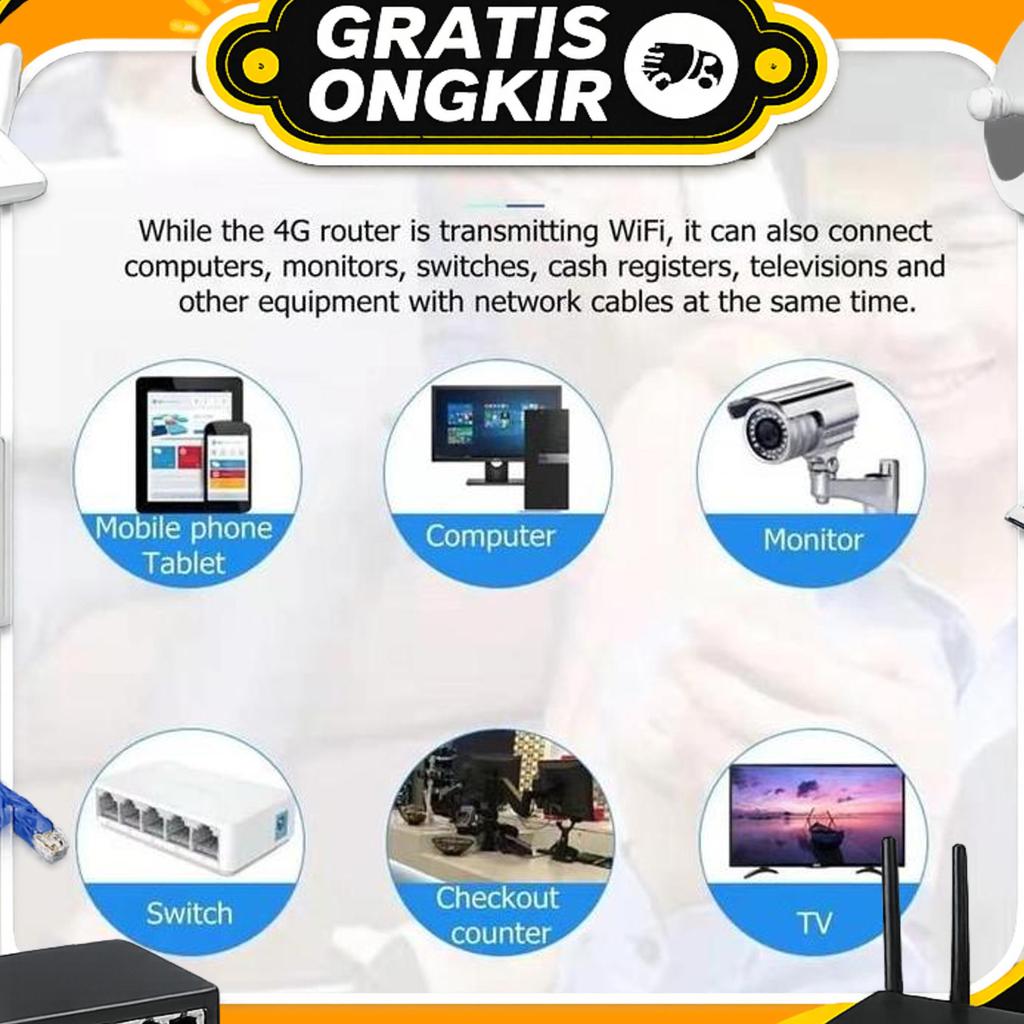 Modem 5G Router Wifi Modem Unlimited Wifi Sim Card Router Lte Modem 300Mbps Wireless Router Wifi 4G