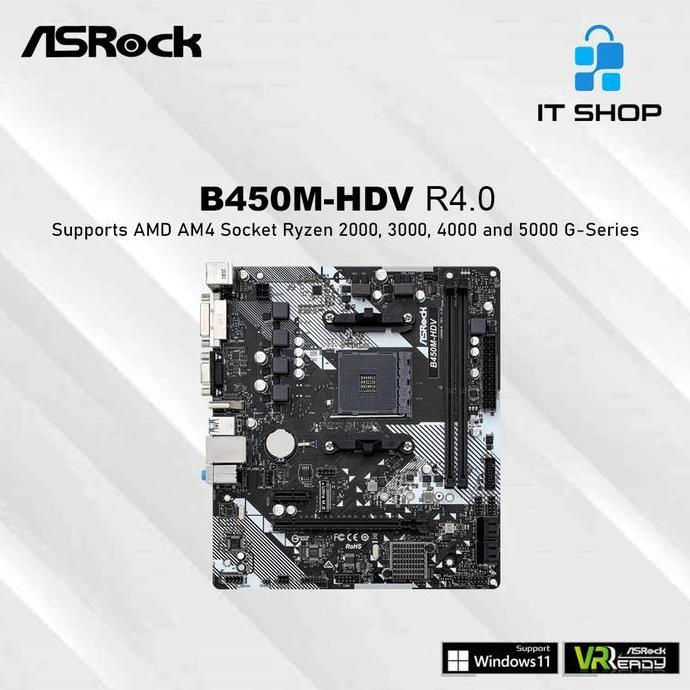 Motherboard Asrock B450M-HDV