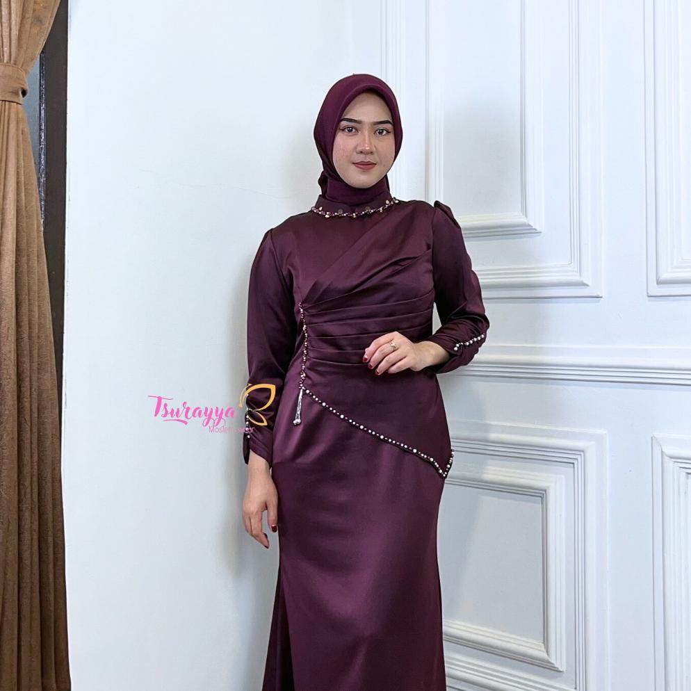 ORIGINAL YUMNA REBORN - DRESS KONDANGAN- DRESS MERMAID TERBARU -DRESS WISUDA ROK DUYUNG